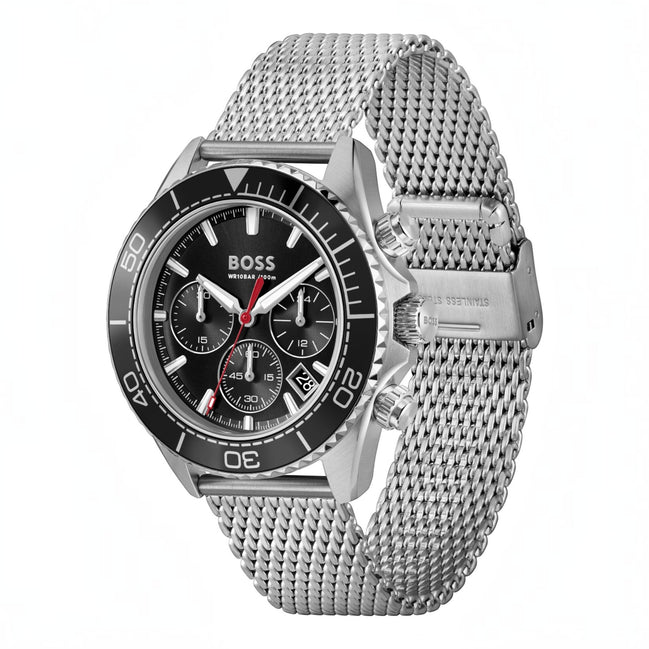 Herrenuhr Chronograph Sealiner schwarz, silber