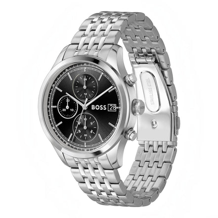 Herrenuhr Stratus silber, schwarz