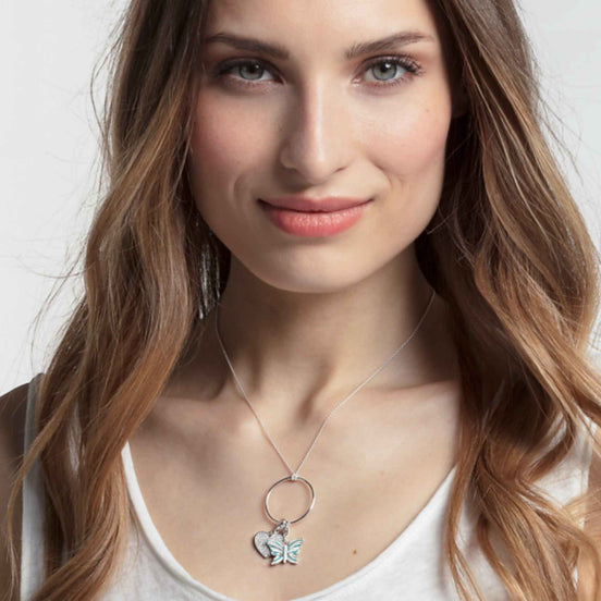 Charm-Anhänger "Herz Pavé" Silber Zirkonia