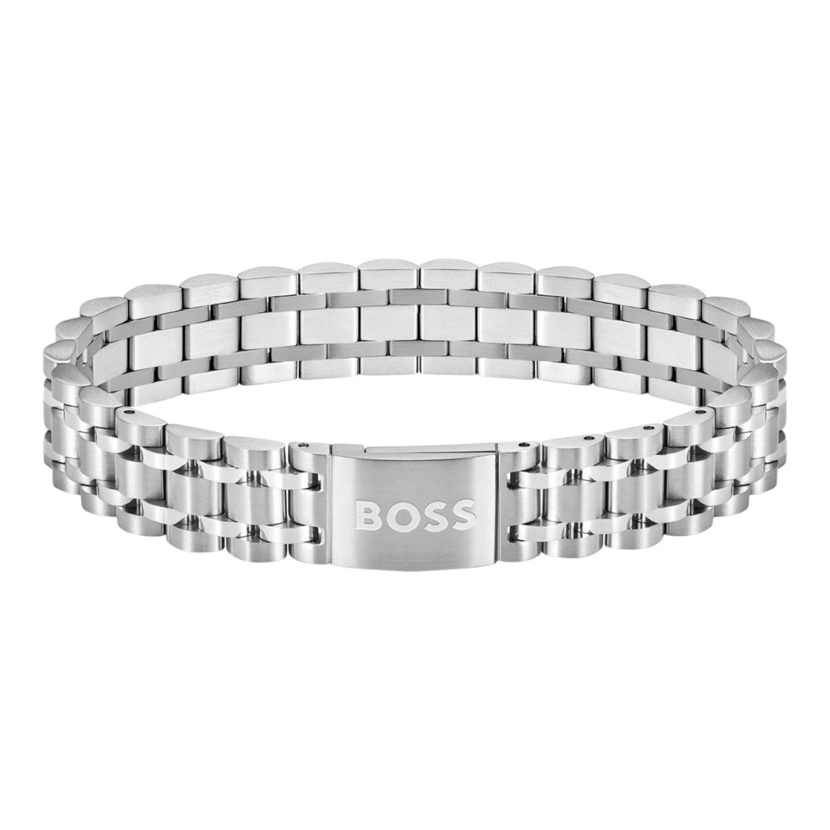 Herrenarmband Owan Edelstahl silber