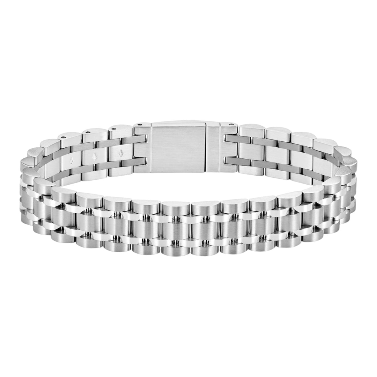 Herrenarmband Owan Edelstahl silber