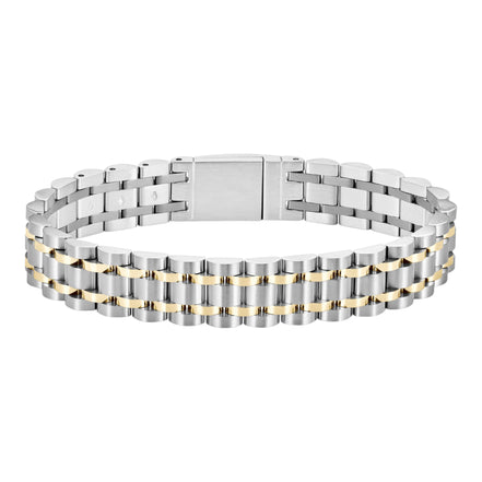 Herrenarmband Owan Edelstahl bicolor