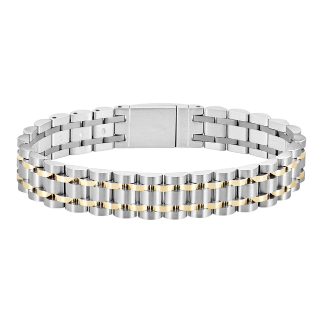 Herrenarmband Owan Edelstahl bicolor