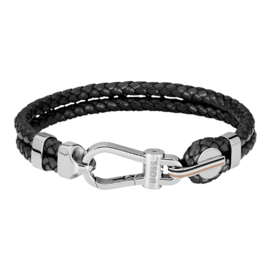 Herrenarmband Ares Prime Leder geflochten
