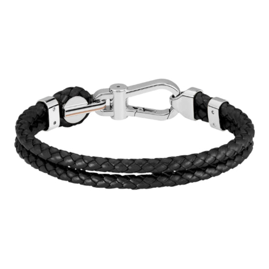 Herrenarmband Ares Prime Leder geflochten