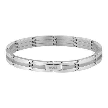 Herrenarmband Brooks Edelstahl silber