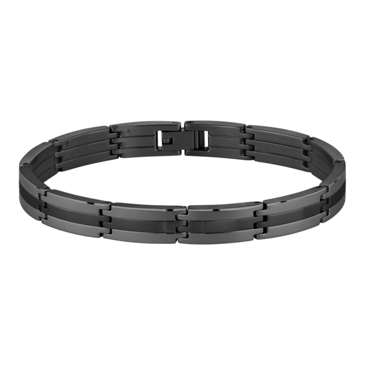 Herrenarmband Brooks Edelstahl schwarz