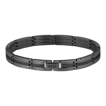 Herrenarmband Brooks Edelstahl schwarz