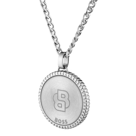 Herrenkette North Medallion Anhänger silber