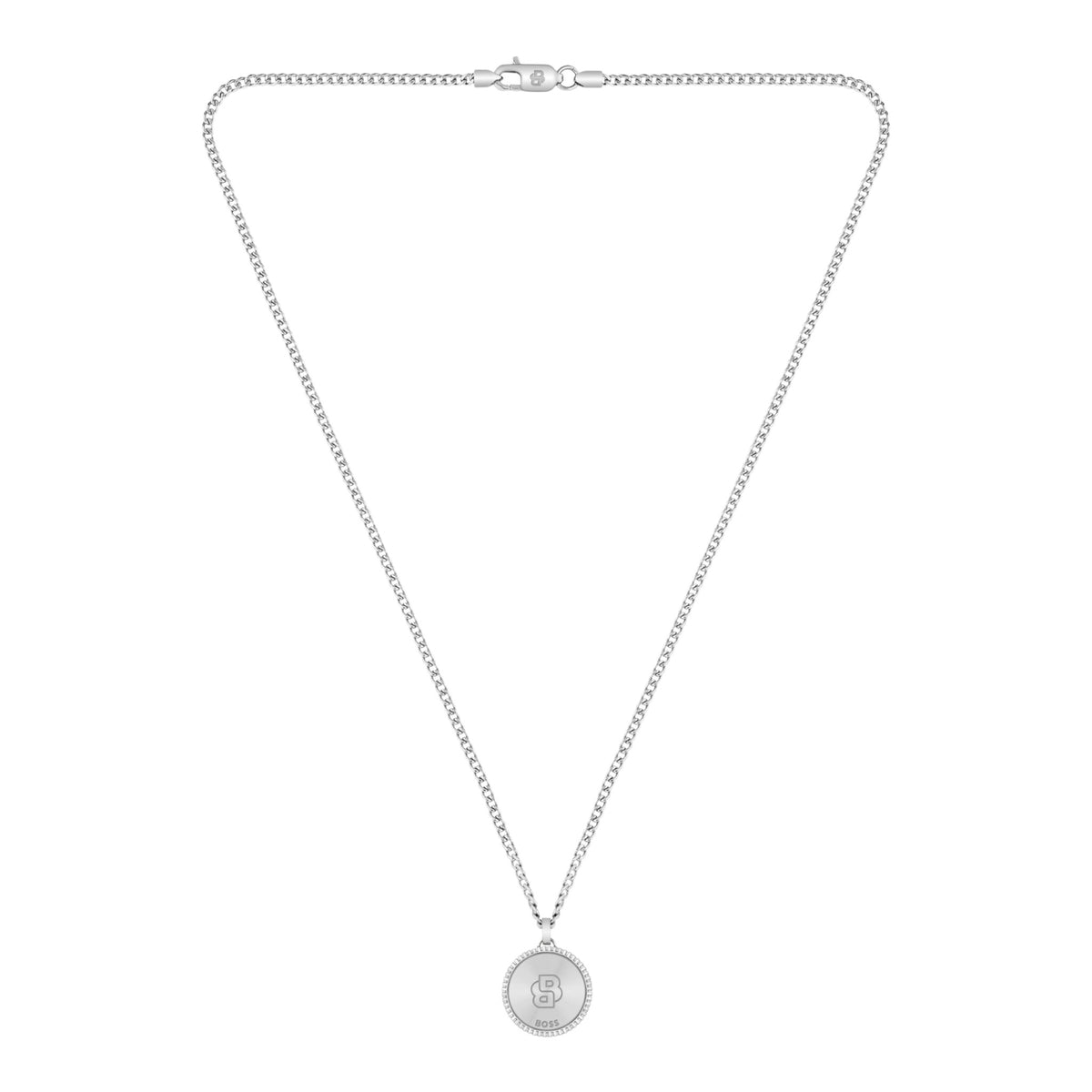Herrenkette North Medallion Anhänger silber