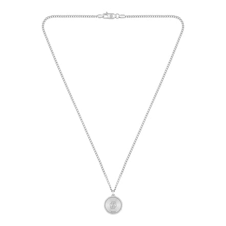 Herrenkette North Medallion Anhänger silber
