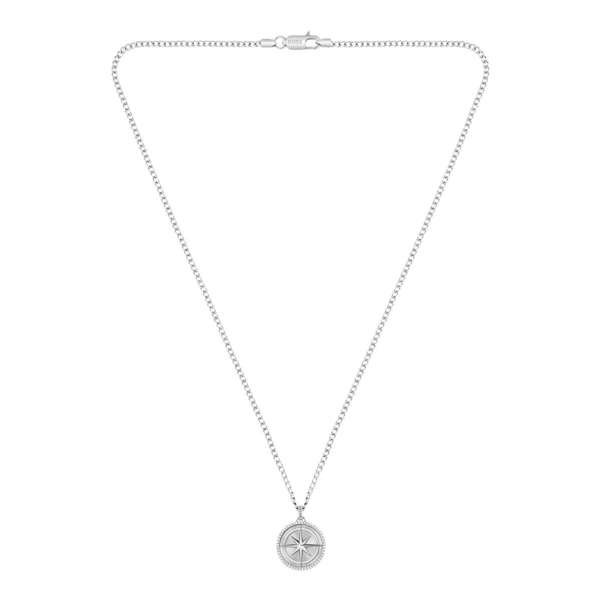Herrenkette North Medallion Anhänger silber