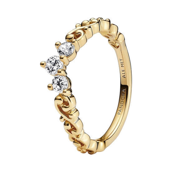 SHINE Ring Moments Diadem 14k gelbvergoldet
