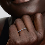 TIMELESS Ring Kristalle Blau Vergoldet