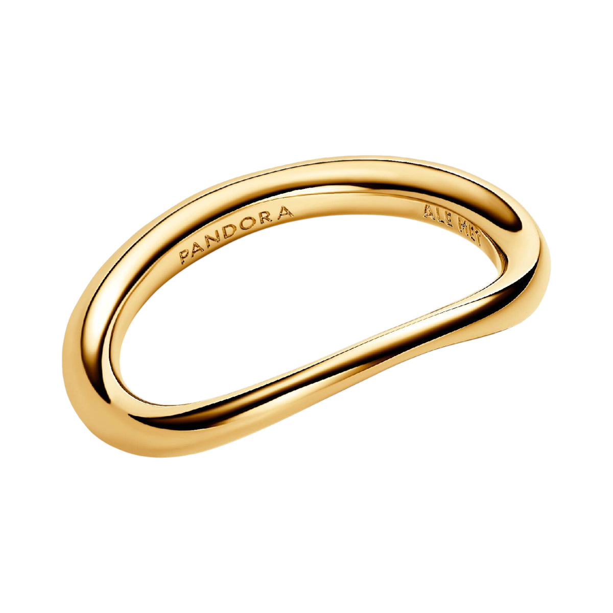 ESSENCE Ring organisch stapelbar vergoldet