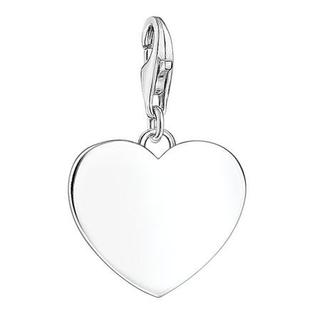 Charm-Anhänger "Herz" GRAVIERBAR Silber