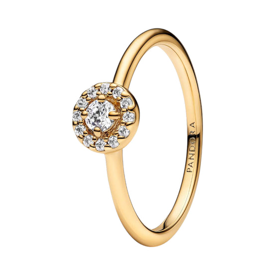 TIMELESS Ring Halo Rund Zirkonia