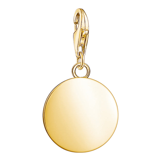 Charm-Anhänger "Coin" Silber vergoldet