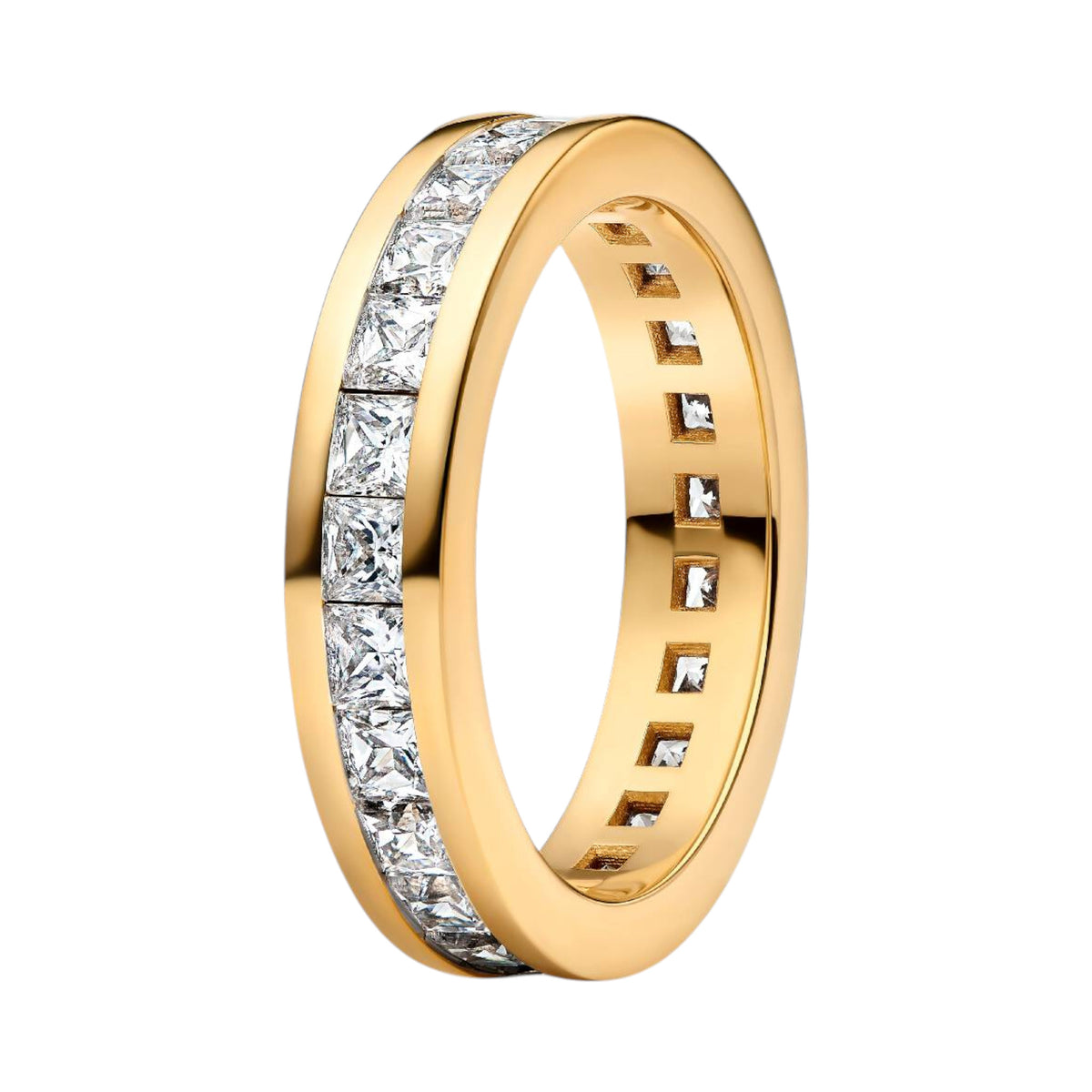 Timeless Ring funkelnde Ewigkeit vergoldet