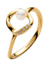 ESSENCE Ring Perle Pavé vergoldet