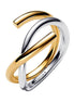 ESSENCE Doppelring bicolor vergoldet
