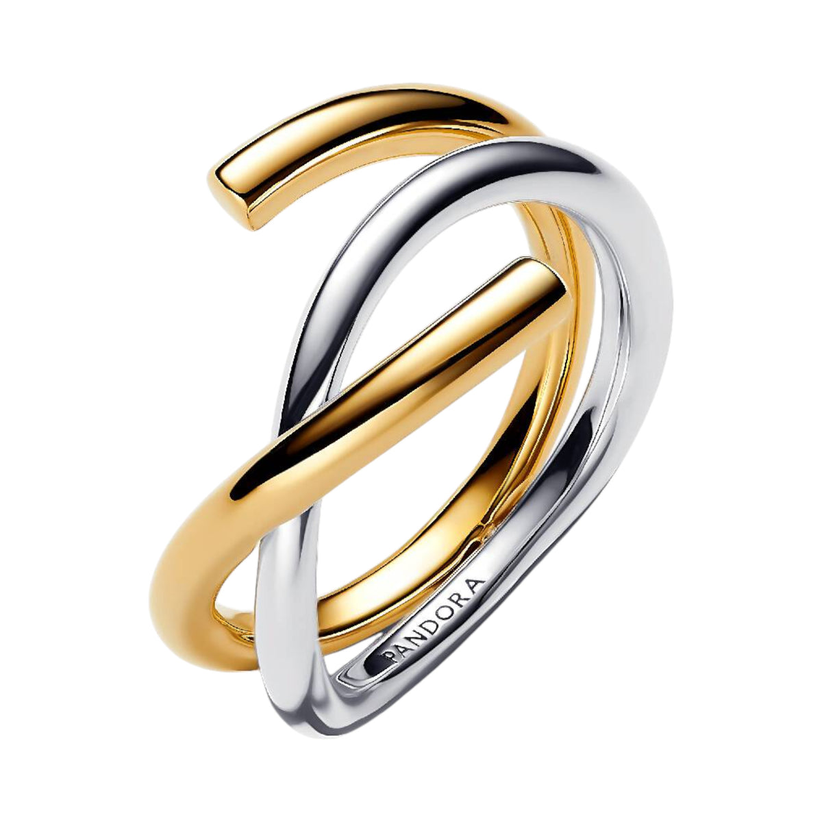 ESSENCE Doppelring bicolor vergoldet