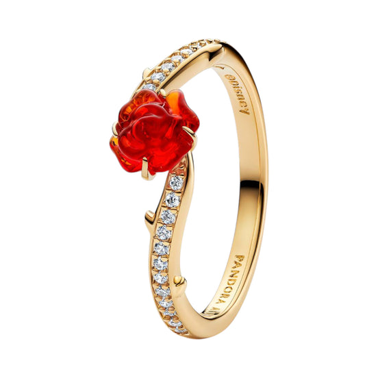 DISNEY Ring Rose Zirkonia vergoldet