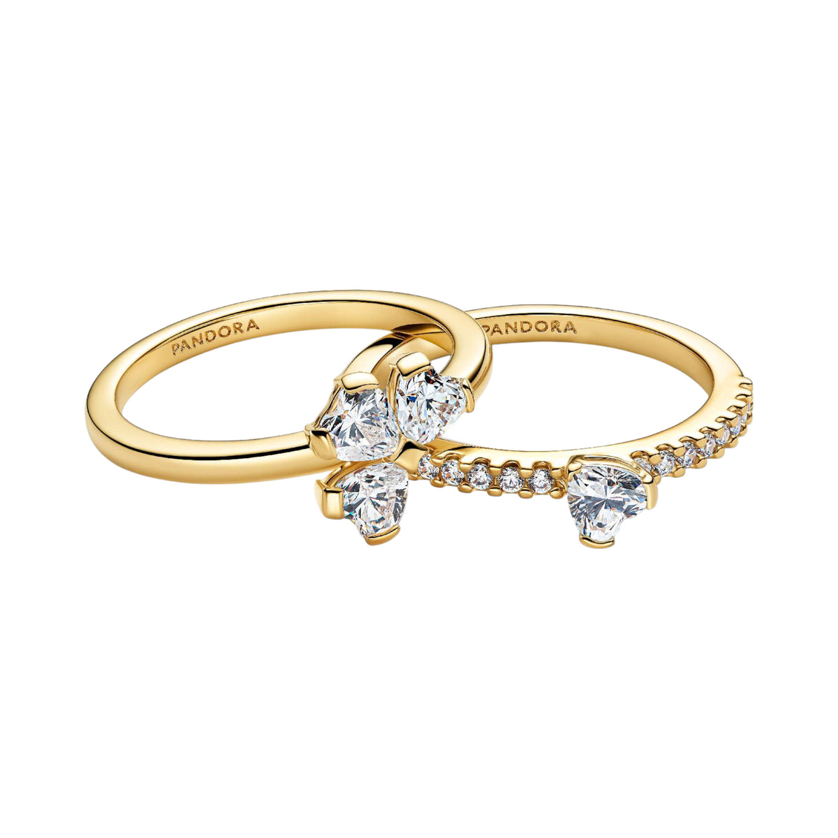 TIMELESS Ring Kleeblatt goldfarben