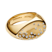 ESSENCE Siegelring Oval Zirkonia Vergoldet