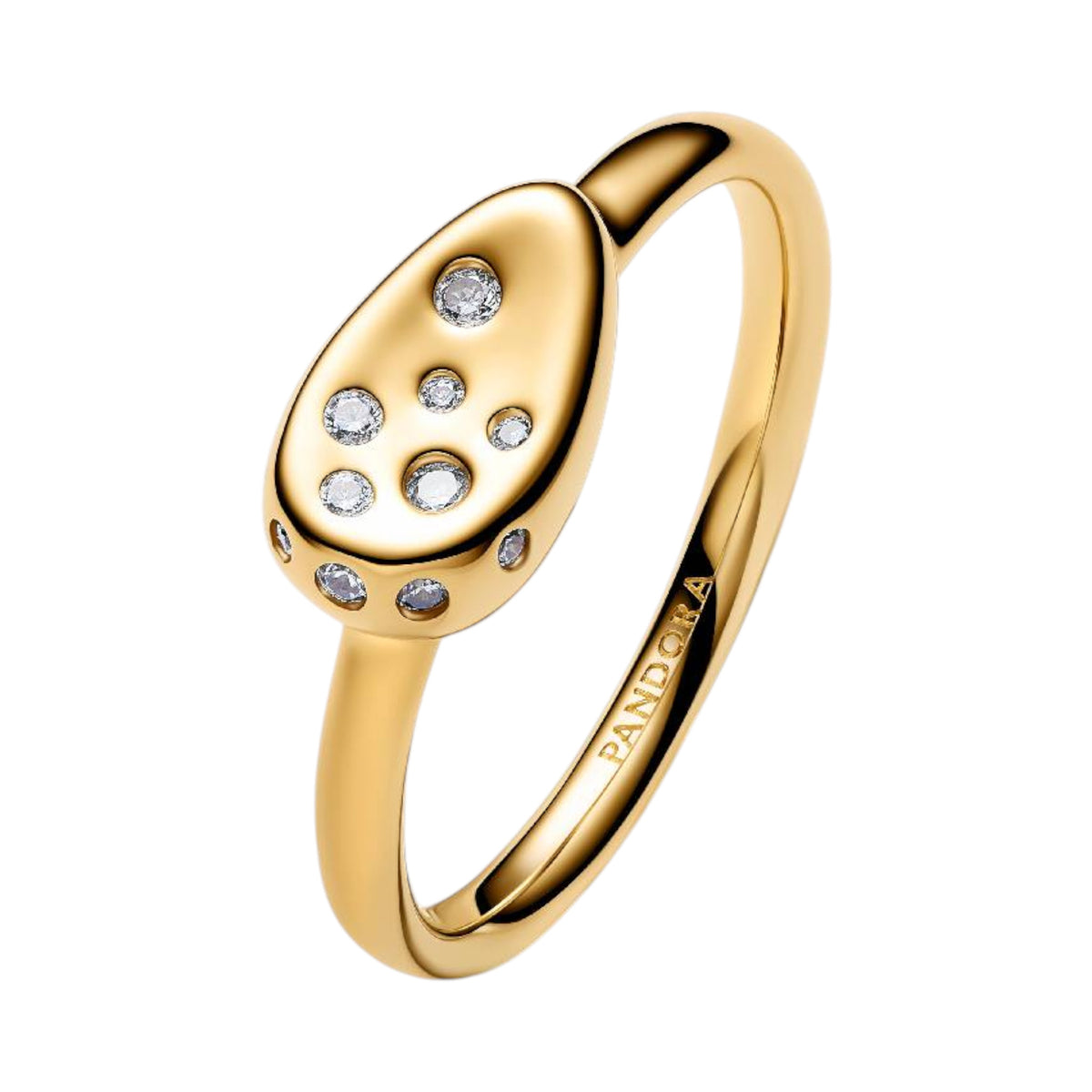 ESSENCE Siegelring Oval Zirkonia Stapelbar