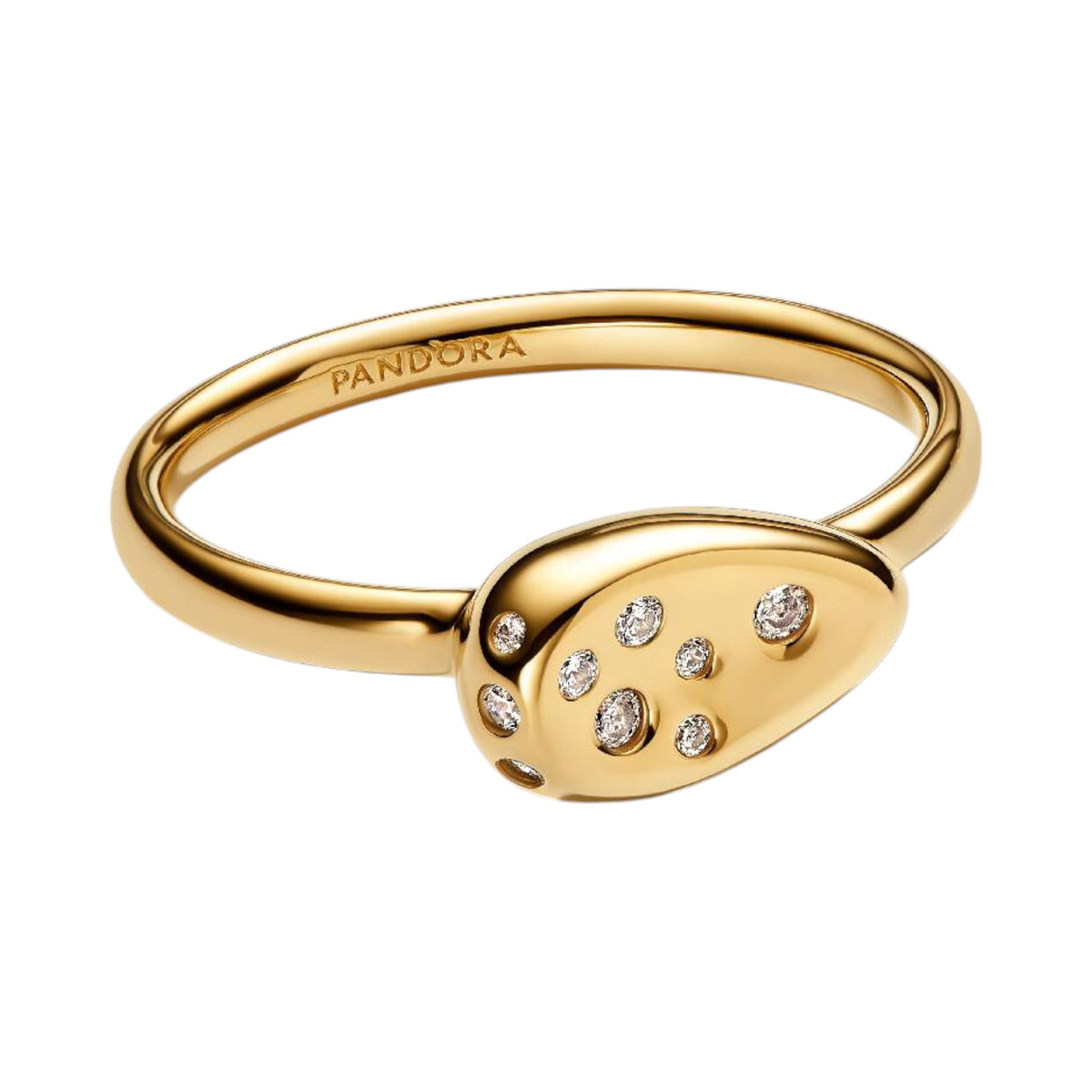 ESSENCE Siegelring Oval Zirkonia Stapelbar