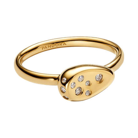 ESSENCE Siegelring Oval Zirkonia Stapelbar