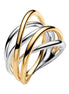ESSENCE Ring Verschlungen Bicolor
