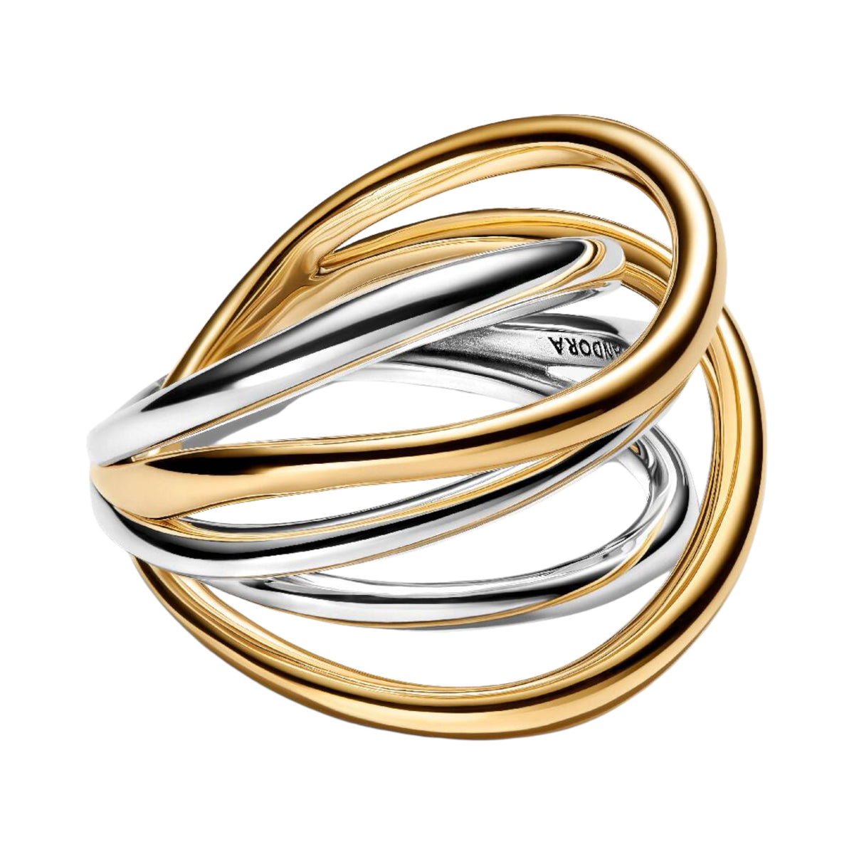 ESSENCE Ring Verschlungen Bicolor