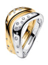 ESSENCE Ringe Stapelbar Bicolor Zirkonia