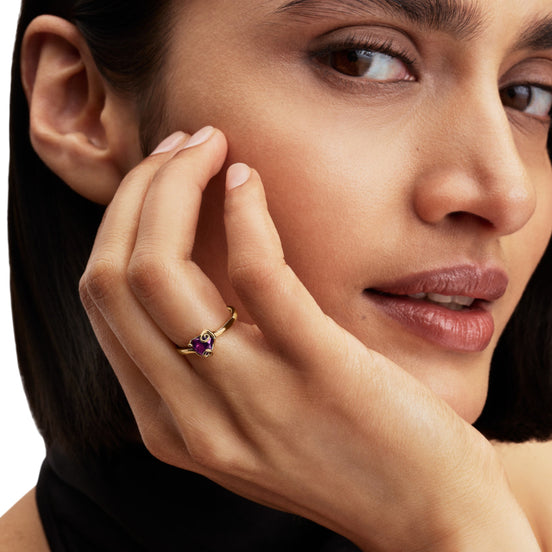 Disney Ring Sally mit lilanem Herzen
