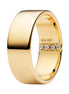 Breiter Gravierbarer Ring mit Zirkonia