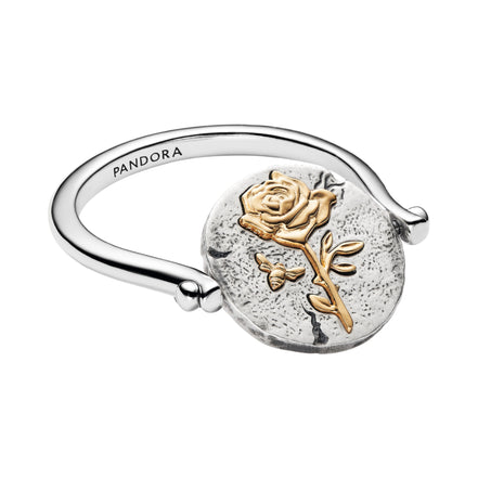 Medaillon Ring mit Rosenmotiv