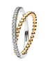 Überkreuzter Ring mit Kugeln und Pavé