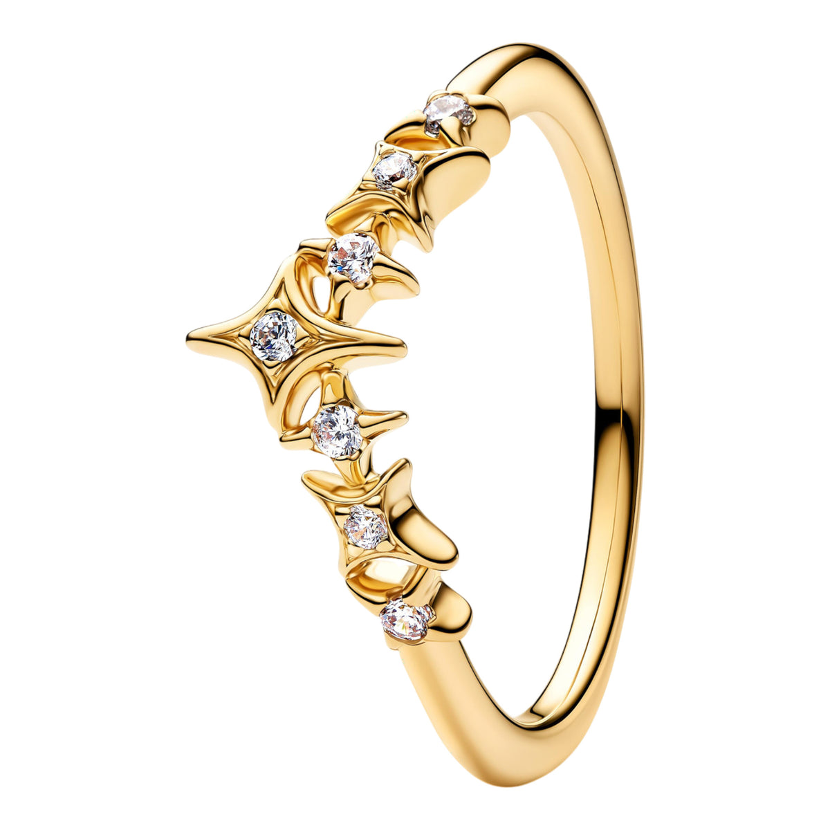 Ring mit Stern-Diadem aus Zirkonia