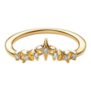 Ring mit Stern-Diadem aus Zirkonia