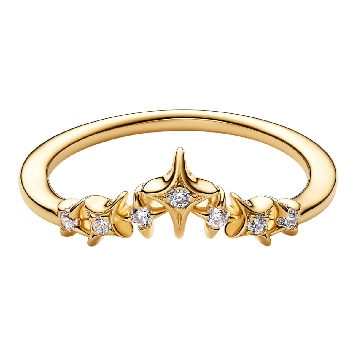 Ring mit Stern-Diadem aus Zirkonia