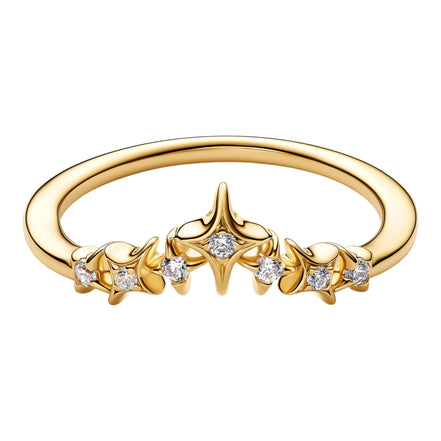 Ring mit Stern-Diadem aus Zirkonia