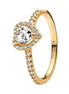 TIMELESS Ring Herz Vergoldet