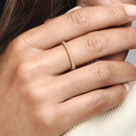 SHINE Ring Herzen vergoldet