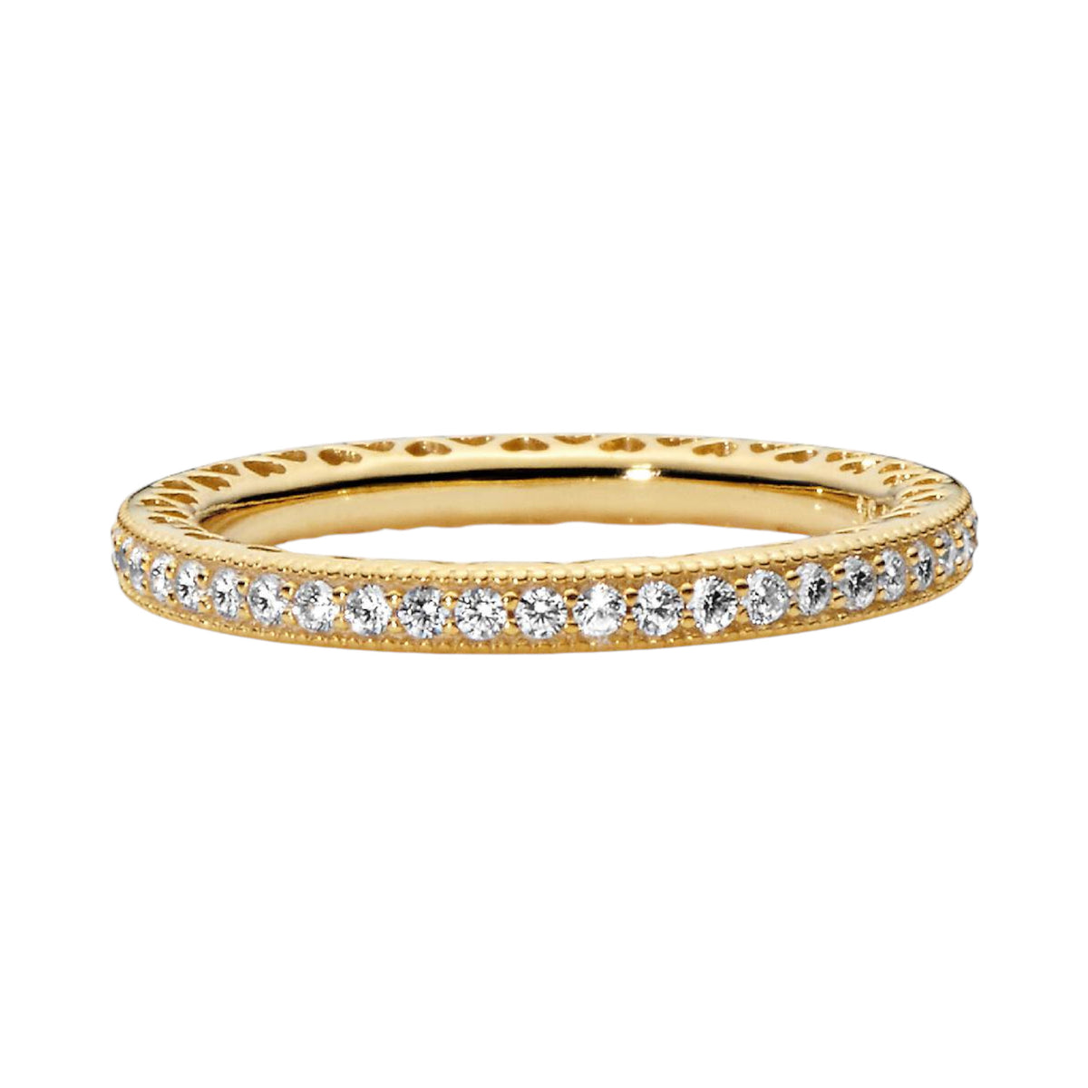 SHINE Ring Herzen vergoldet
