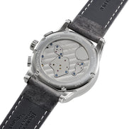 Grandioso Herrenuhr graues Lederband