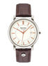Herrenuhr MOMENTO II Edelstahl, Leder Dunkelbra