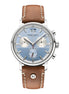Herrenuhr Marcato III braun hellblau
