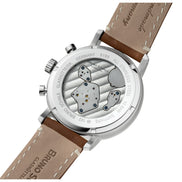 Herrenuhr Marcato III braun hellblau